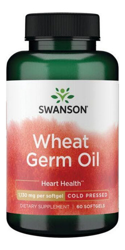 Óleo De Germe De Trigo Prensado A Frio 1130 Mg 60 Cápsulas G