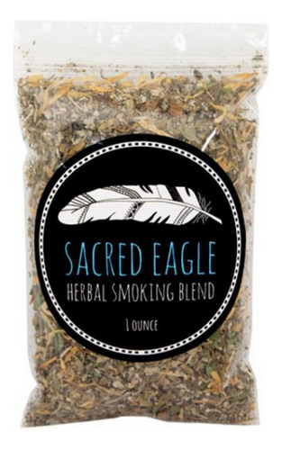 Mistura De Ervas Para Fumar Sacred Eagle, 1 Onça Da Jade & P