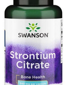 Citrato De Estrôncio 340 Mg 60 Cápsulas Da Swanson Vitamins