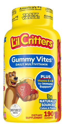 Lil Critters Multivitamínico Infantil Gummy Vites 190 Gomas