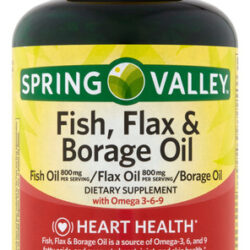 Omega 3-6-9 Com Fish, Flax & Borage Oil Spring Valley 120ct