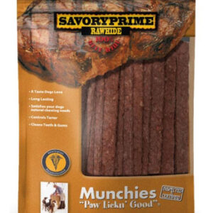 Munchie Strips Dog Treat Beef 12 Unidades/5 Polegadas (tira)