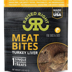Meat Bites, Fígado De Perú Para Cães E Gatos, Guloseimas De