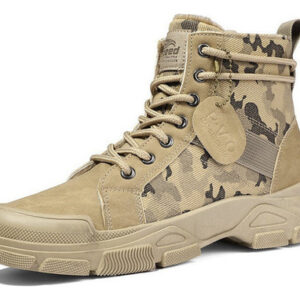 Botas Militares Camufladas Masculinas, Sapatos De Trabalho