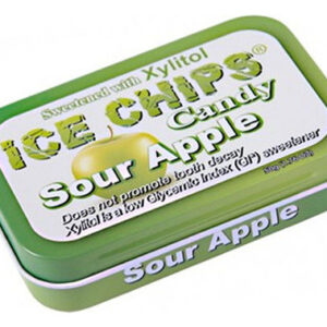 Ice Chips Candy Sour Apple 1,76 Onças Da Ice Chips Candy