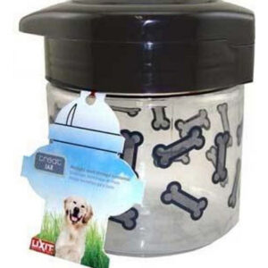 Recipiente De Guloseimas Para Cães Lixit, 1 Cada, Médio/cinz