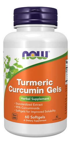 Cápsulas De Curcumina 450 Mg 60 Cápsulas Gelatinosas Da Now