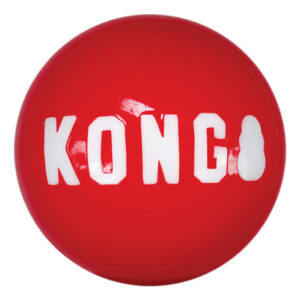 Brinquedo Kong Signature Ball Dog Vermelho, Médio Da Kong