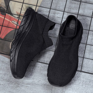 Sapatos Esportivos Casuais Masculinos Plus Size 45, Malha De