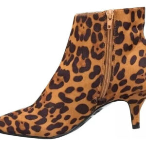 Botas De Bico Fino Com Zíper Lateral E Salto Médio