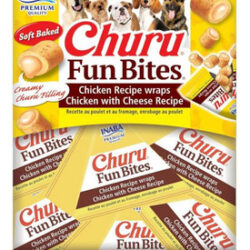 Peitinhas Para Cães Inaba Churu Fun Bites, 3,36 Onças/8 Paco