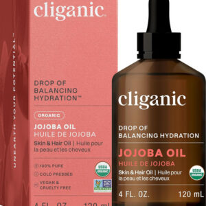 Óleo De Jojoba Orgânico Cliganic, 100% Puro
