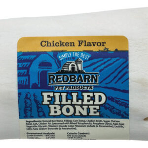 Redbarn Pet Products Filled Bone Dog Treat Chicken, 1 Cada/3