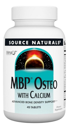 Mbp Osteo Com Cálcio 45 Comprimidos Da Source Naturals