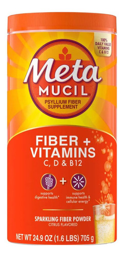 Fibra E Vitaminas C, D E B12: Pó Espumante Cítrico (24,9 Onç