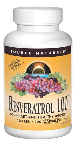 Resveratrol 100 Mg 120 Cápsulas Da Source Naturals