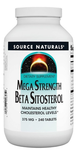 Beta Sitosterol Mega Strength 375 Mg 240 Comprimidos Da Sour