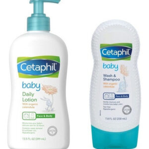 Kit Cetaphil Baby Lotion E Sabonete Baby Wash Shampoo