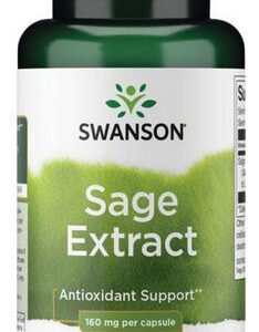 Extrato De Sálvia 160 Mg 100 Cápsulas Da Swanson Vitamins