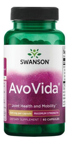 Avovida Maximum Strength 300 Mg 60 Cápsulas Da Swanson Vitam