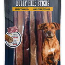 Bully Hide Sticks All Natural Dog Chews, Palito Grande, 7 Un