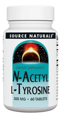 N-acetil L-tirosina 300 Mg 60 Comprimidos Da Source Naturals