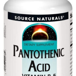Pantothenic Acid 500 Mg 250 Tabs By Source Naturals