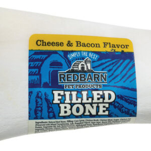 Redbarn Pet Products Filled Bone Dog Treat, Queijo E Bacon,