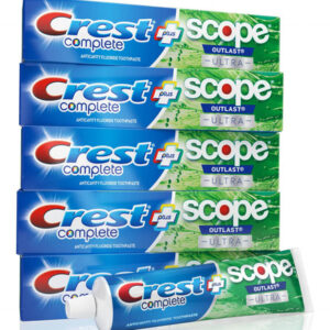Creme Dental Crest Scope Ultra 184g Pack Com 5 Importado