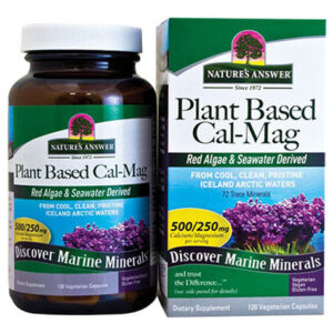 Cal-mag 120 Cápsulas À Base De Plantas Da Nature's Answer