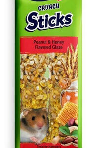 Vitakraft Crunch Sticks Hamster Treats, Amendoim E Mel, 3 On