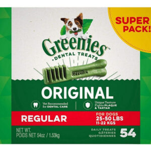 Original Teenie Dental Dog Treats Regulares - 54 Guloseimas