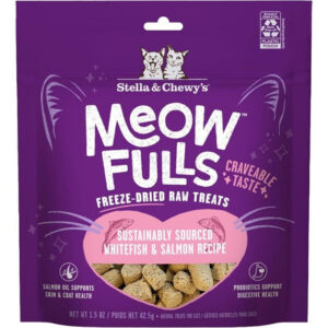 Guloseimas Liofilizadas Para Gatos Meowfulls, Peixe Branco E