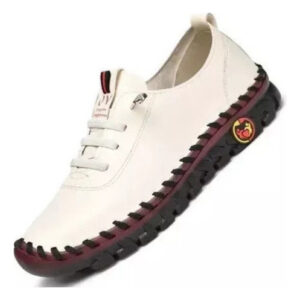 Sapatos Ortopédicos Costurados À Mão Para Mulheres