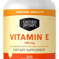 Berkley Jensen Vitamina E 180 Mg 500 Cápsulas Gelatinosas