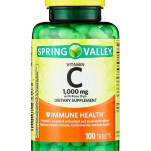Vitamina C Spring Valley 1.000 Mcg 100 Comprimidos