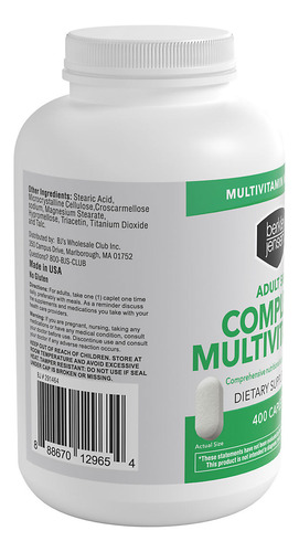Suplemento Completo Multivitamínico Adulto 50+ 400 Tablets - Imagem 3