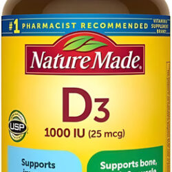 Vitamina D3 1000 Ui Nature Made 650 Cápsulas Gelatinosas