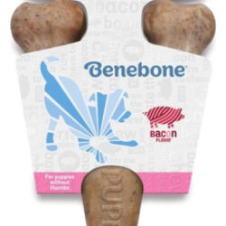 Benebone Puppy Medium Bacon Wishbone, 1 De Cada, Da Benebone
