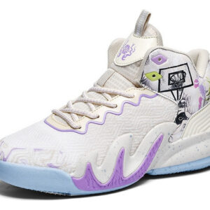 Tênis De Basquete Cano Alto Leve De Malha Respirável08