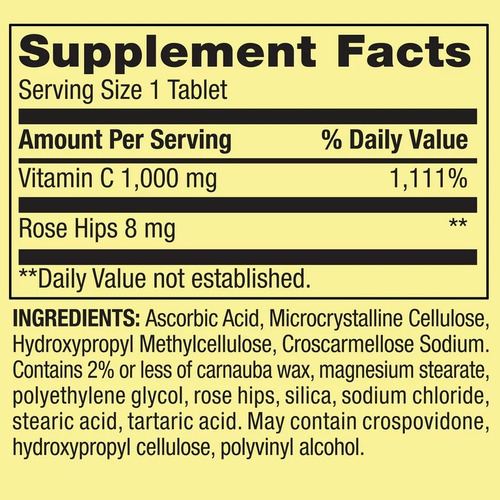 Vitamina C 1000 Mg De Rosa Mosqueta Branca Spring Valley 250 Sabor Neutro - Imagem 10