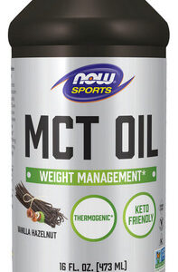 Óleo Mct De Baunilha E Avelã 16 Onças Da Now Foods