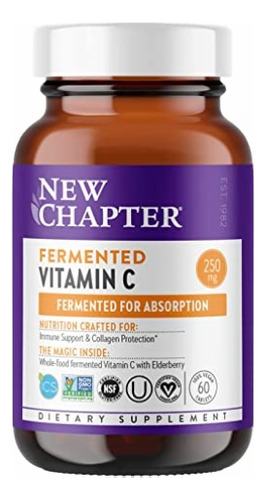60 Unidades De Vitamina C Fermentada Por Novo Capítulo