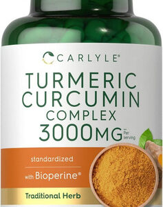 Suplemento Carlyle Curmeric Curcumin 1000mg 90 Cápsulas