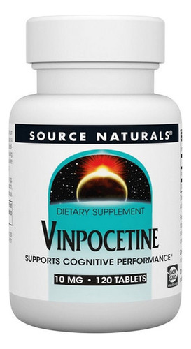 Vinpocetina 10 Mg 120 Comprimidos Da Source Naturals