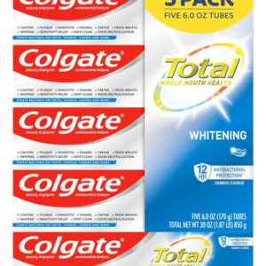 Pasta De Dente Colgate Total Whitening 170g Pack Com 5