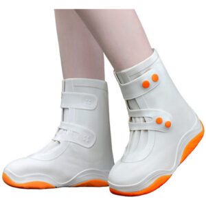 Botas De Chuva De Silicone À Prova D'água Com Capa De Sapato