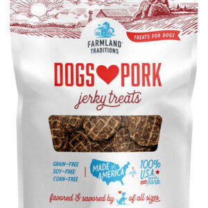 Farmland Traditions Dogs Love Pork Jerky Dog Treats 5 Onças