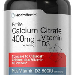 Suplemento Horbaach Citrato De Cálcio 200mg & D3 150 Cáps