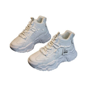 Tênis Estilo Coreano Estudantes Sola Grossa Feminina